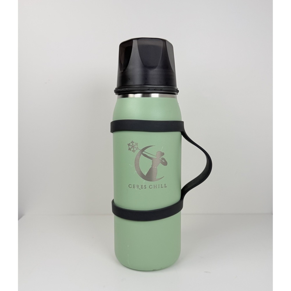 Ceres Chill Breastmilk Chiller Bottle Zen Green 32oz Stainless Steel Reusable